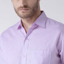 Load image into Gallery viewer, Purple Cotton Half Sleeve Solid Formal Shirt - Quality Hare
