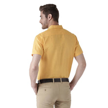 Load image into Gallery viewer, Yellow Cotton Half Sleeve Solid Formal Shirt - Quality Hare
