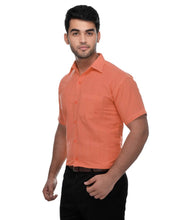 Load image into Gallery viewer, Orange Cotton Solid Regular Fit Formal Shirt - Quality Hare
