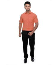 Load image into Gallery viewer, Orange Cotton Solid Regular Fit Formal Shirt - Quality Hare
