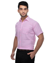 Load image into Gallery viewer, Pink Cotton Solid Regular Fit Formal Shirt - Quality Hare
