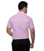 Load image into Gallery viewer, Pink Cotton Solid Regular Fit Formal Shirt - Quality Hare
