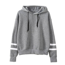 Load image into Gallery viewer, Grey With White Strip Sweat Shirt
