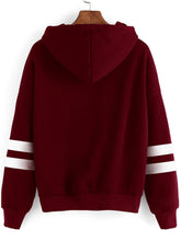 Load image into Gallery viewer, Maroon With White Strip Sweat Shirt
