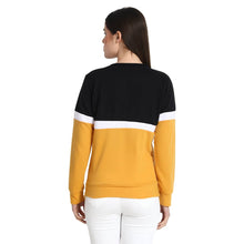 Load image into Gallery viewer, Yellow With Black And White Strip Sweat Shirt
