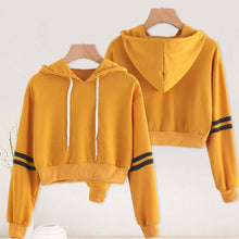 Load image into Gallery viewer, Yellow With Black Strip Sweat Shirt
