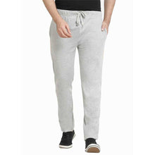 Load image into Gallery viewer, Men&#39;s Grey Cotton Self Pattern Regular Fit Track Pant - Quality Hare
