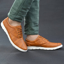 Load image into Gallery viewer, Tan Textured Casual Sneakers For Men&#39;s - Quality Hare
