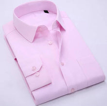 Load image into Gallery viewer, Pink Cotton Long Sleeve Formal Shirt For Men - Quality Hare
