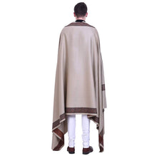 Load image into Gallery viewer, Fashionable Silver Pashmina Viscose Solid Shawl For Men
