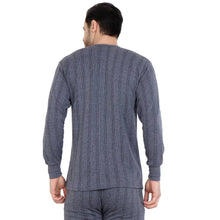 Load image into Gallery viewer, Stylish Cotton Solid Blue Thermal Top For Men
