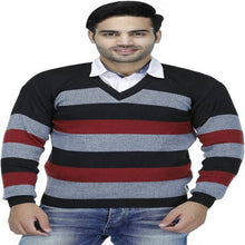 Load image into Gallery viewer, Men Multicoloured Wool Blend Long Sleeves Sweater
