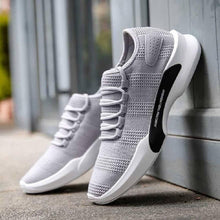 Load image into Gallery viewer, Elegant Grey Mesh Solid Sports Shoes For Men - Quality Hare
