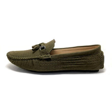 Load image into Gallery viewer, Elite Green Synthetic Suede Solid Loafers For Men - Quality Hare
