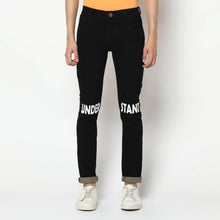 Load image into Gallery viewer, Fashionable Black Denim Printed Jeans For Men - Quality Hare

