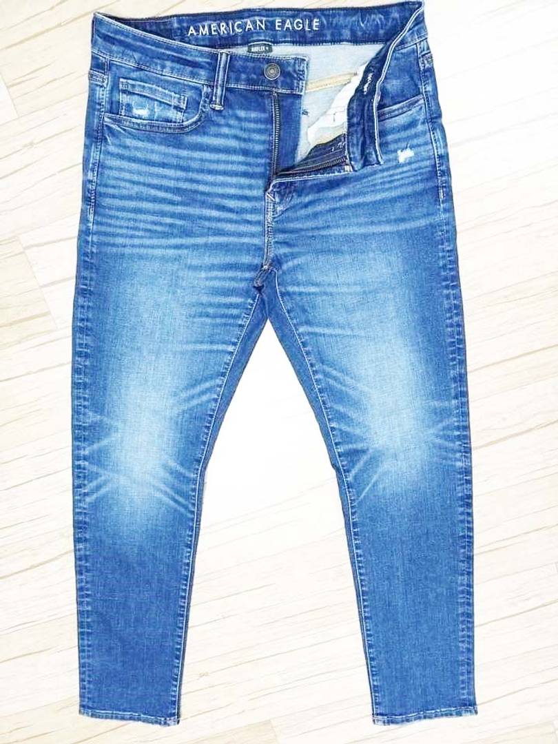 Sky Blue Cotton Mid-Rise Jeans For Men's - Quality Hare