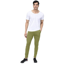 Load image into Gallery viewer, Elegant Olive Lycra Blend Solid Casual Track Pants For Men - Quality Hare
