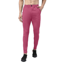 Load image into Gallery viewer, Elegant Pink Lycra Blend Solid Casual Track Pants For Men - Quality Hare
