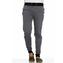 Load image into Gallery viewer, Stunning Elephant Grey Cotton Loop Knit Solid Cuff And Belt Zipper Track Pant For Men - Quality Hare
