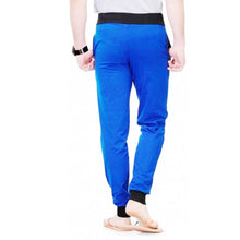 Load image into Gallery viewer, Stunning Royal Blue Cotton Loop Knit Solid Cuff And Belt Zipper Track Pant For Men - Quality Hare
