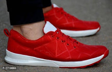 Load image into Gallery viewer, Men&#39;s Red Self Design Sports Jogging Shoes - Quality Hare

