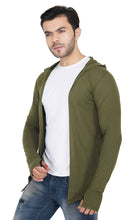 Load image into Gallery viewer, Stylish Bottle Green Open Full Sleeve Shrug For Men
