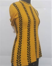 Load image into Gallery viewer, Stylish Acrylic Mustard Sweater For Women
