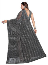 Load image into Gallery viewer, Womens Net Saree With Bluse Piece
