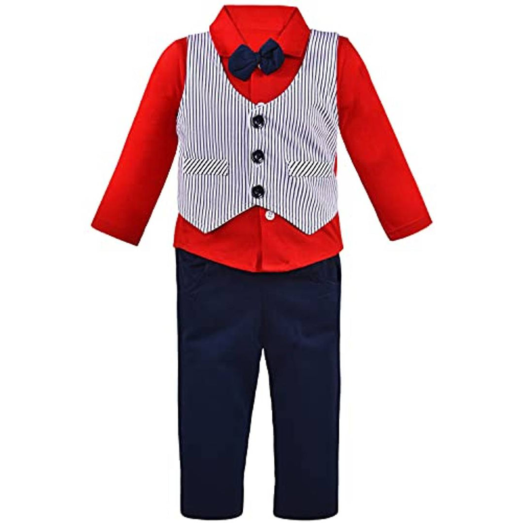 Wish Karo Cotton Clothing Sets For Baby Boys-(bt75nw)