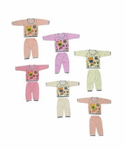 Load image into Gallery viewer, ITC New Born Baby Boys  Girls Clothes Dress Soft Hosiery Cotton Blend Unisex T-Shirt and Shorts Pack of 6 T-Shirt + 6 Pajami Multi Colored | Size 0 Months Up to 12 Months PACK OF 06
