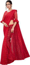Load image into Gallery viewer, Beautiful  Net Saree with Blouse piece
