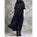 Load image into Gallery viewer, Women Casual Solid Color Long Sleeve Maxi Dress
