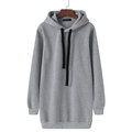 Load image into Gallery viewer, Casual Women Hooded Long Sleeve Drawstring Solid Color Sweatshirt
